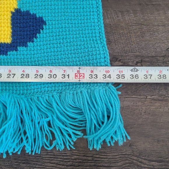 Vintage Crochet Giraffe Baby Blanket Throw - Picture 9 of 9